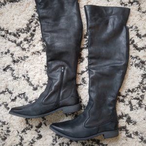 Free People Brenna Over the Knee Boots Black size 39